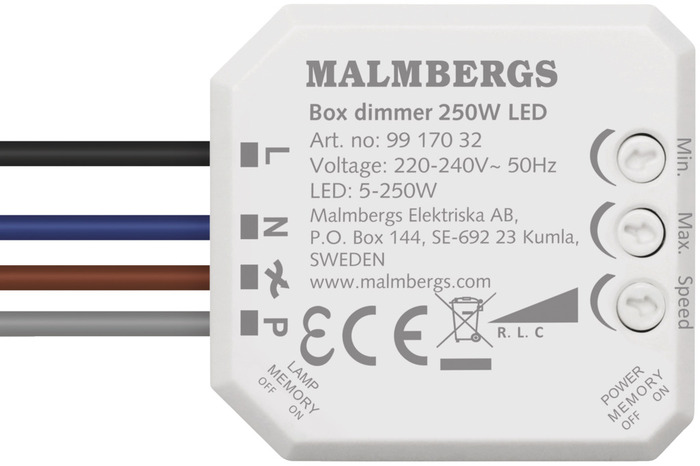 Dosdimmer RCL 5-250W LED Malmbergs